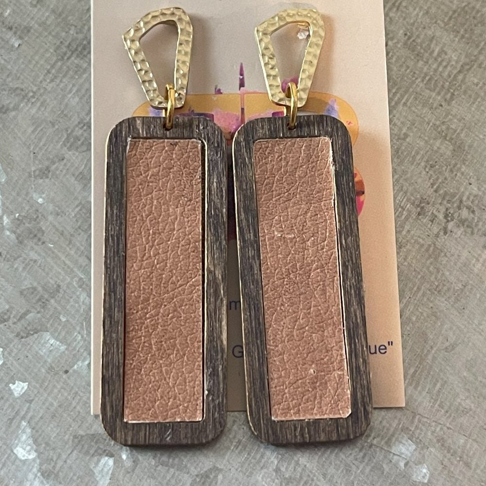 Booming Bliss Wooden Earrings